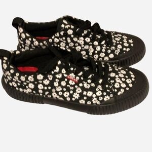 Levi's Black and White Floral Sneakers